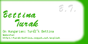 bettina turak business card